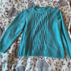 Light blue cropped sweater